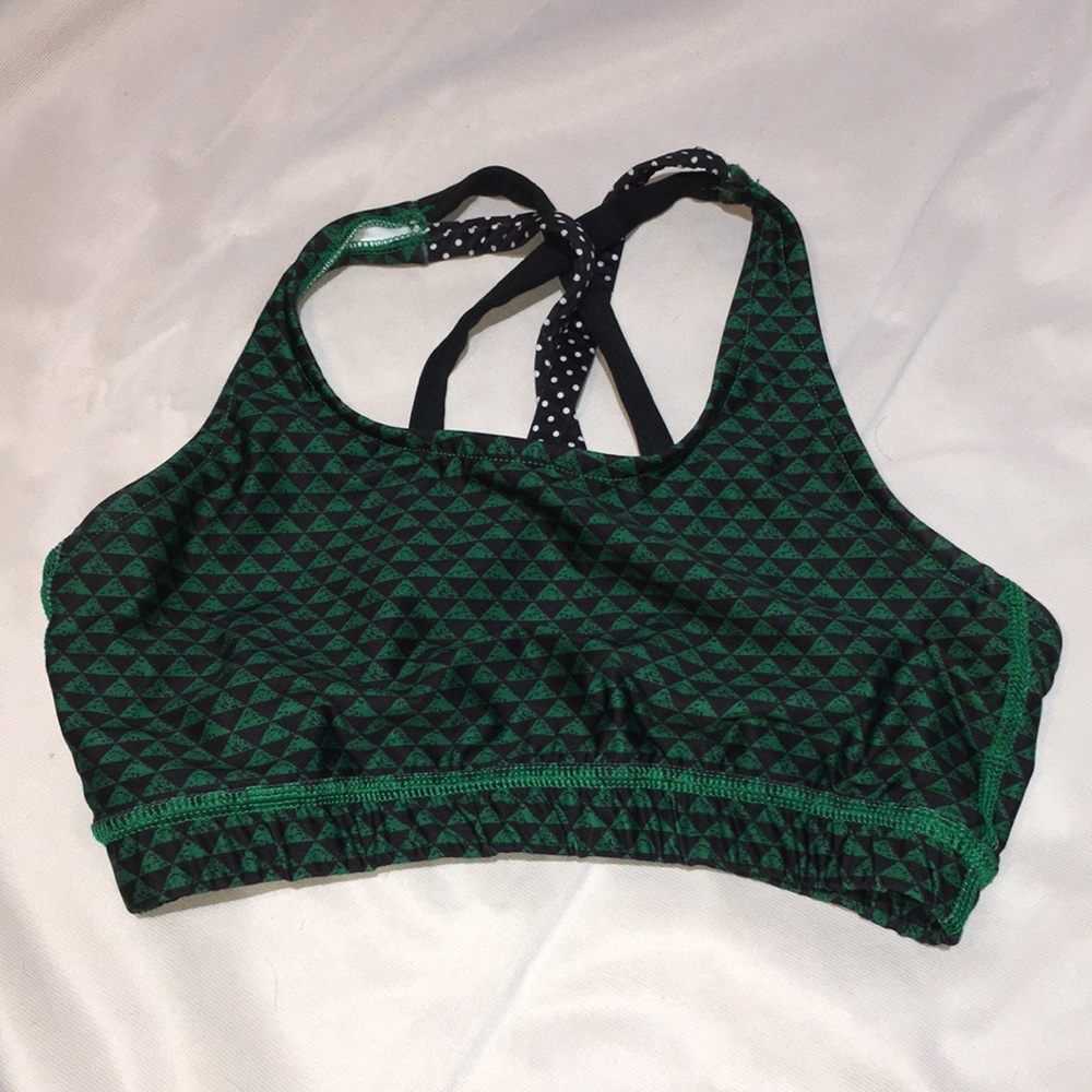 Varsity Spirit Green Youth Sports Bra